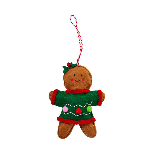 Gingerbread Felt Figures Assorted