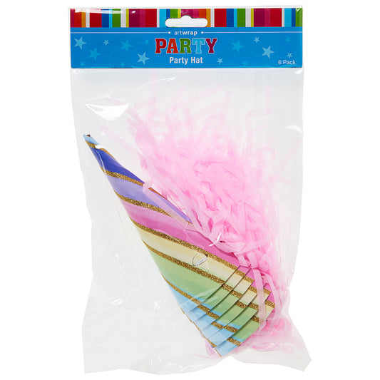 Party Hats Unicorn 6pk