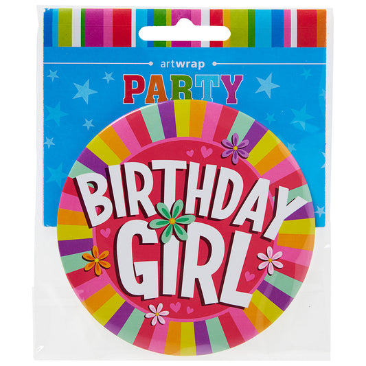 Badge Large Birthday Girl