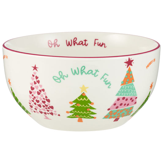 Ceramic Bowl Bright Trees 14cm