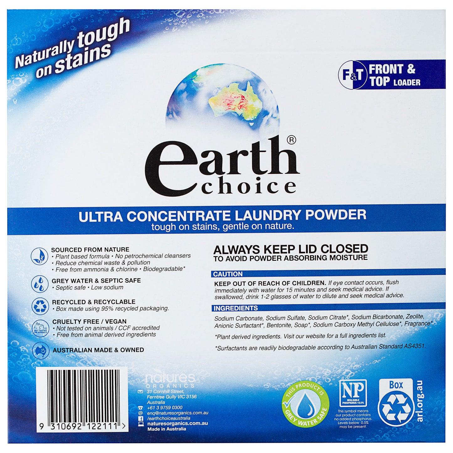 Earth Choice Laundry Powder Ultra 1kg