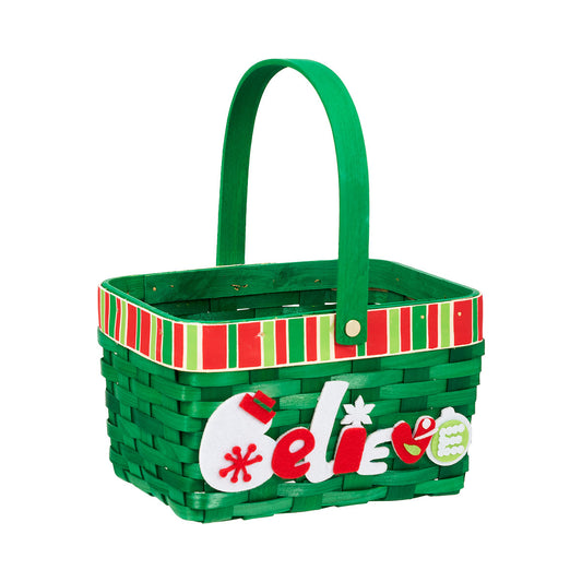 Rectangular Basket With Words Medium