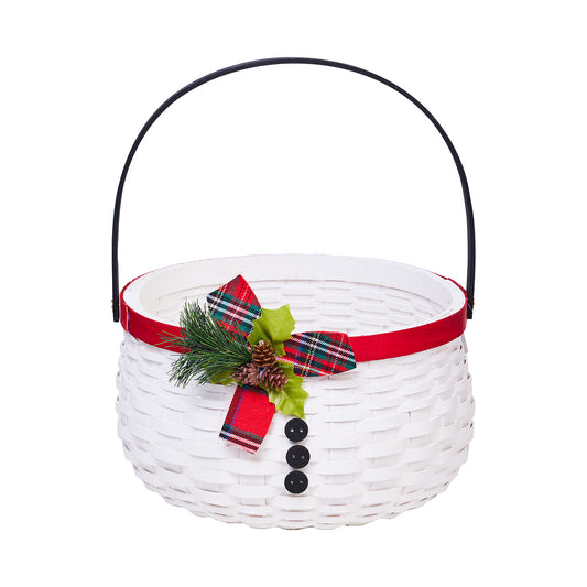 Christmas Snowman Basket Large