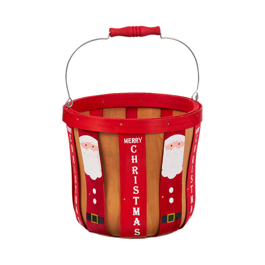 Santa Wood Bucket