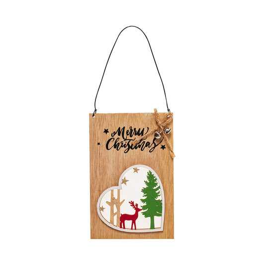 Merry Christmas Small Hanging Plaque Assorted