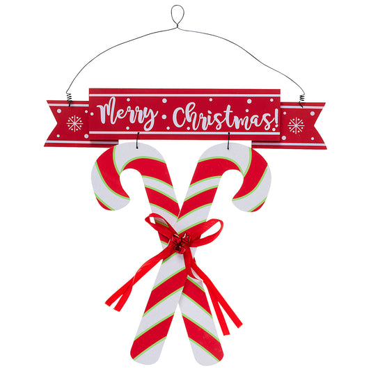 Merry Christmas Candy Cane Sign