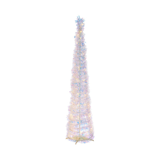 Christmas Battery-Operated Pop-Up Iridescent Tree 150cm