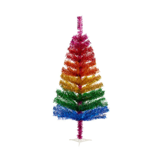 Tinsel Christmas Tree Rainbow 120 Tip 120cm 4ft