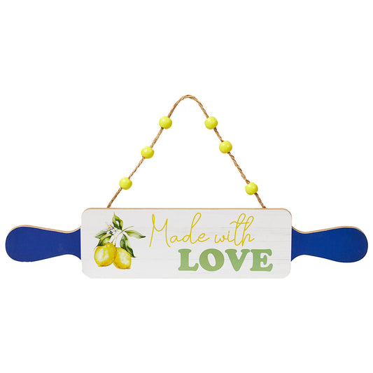 Made With Love/Lemons Hanging Plaque