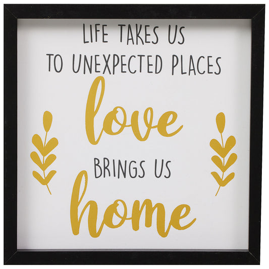 Love Brings Us Home Mini Frame