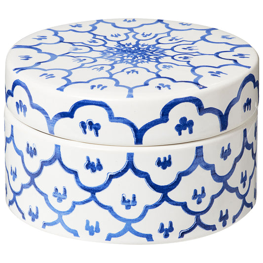 Positano Ceramic Patterned Trinket Box