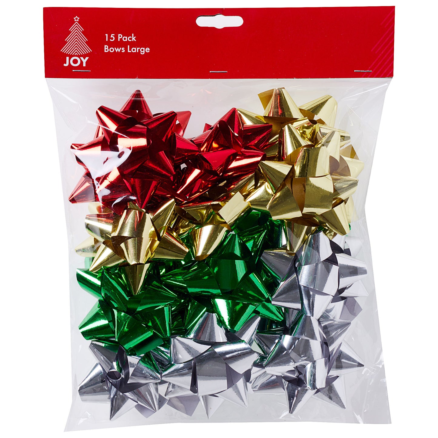 Christmas Bow Large 15pk