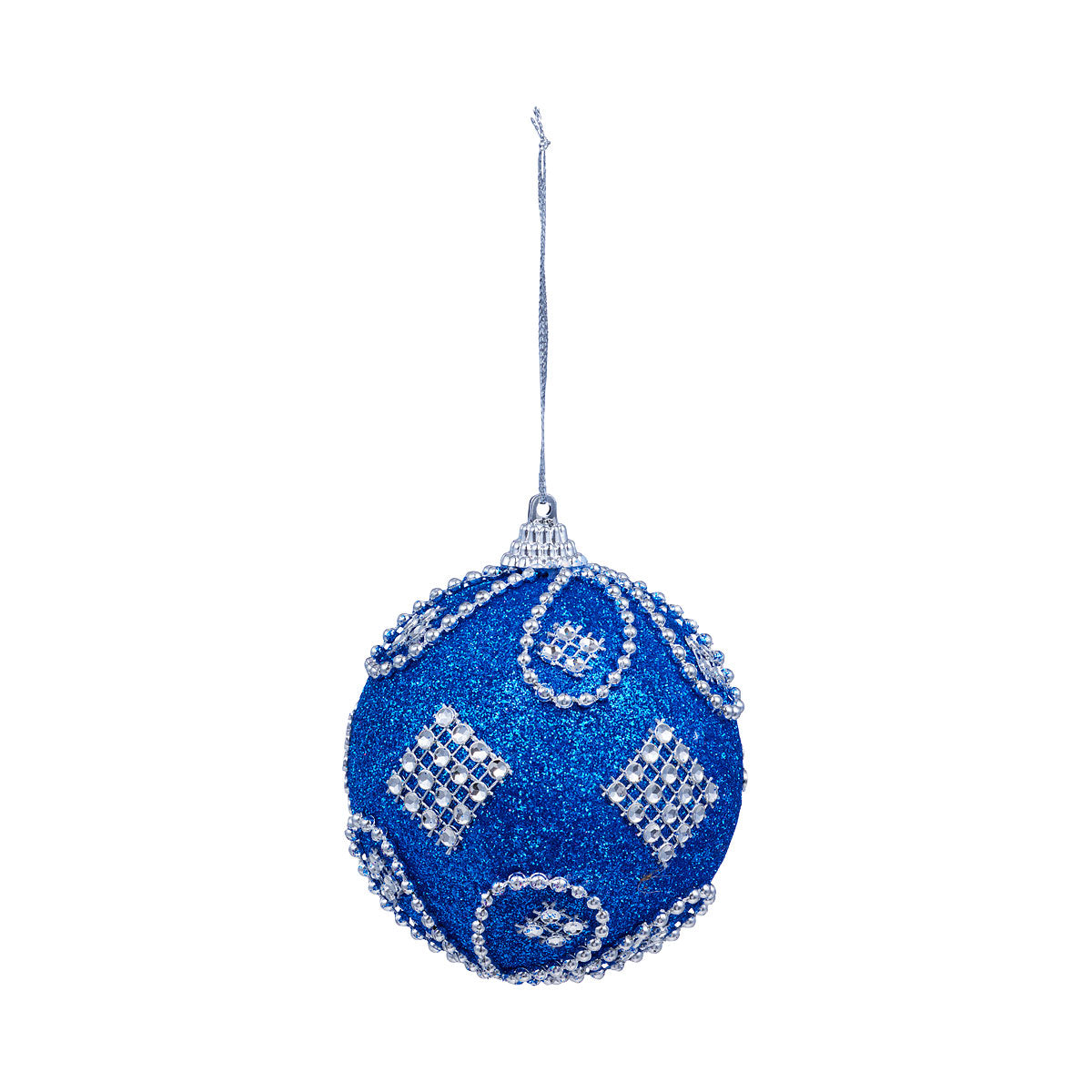 Coloured Bauble with Diamonte Assorted