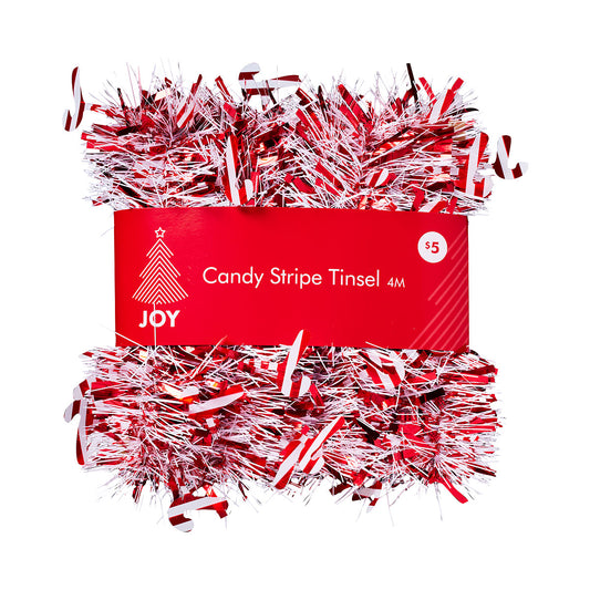 Christmas Tinsel Candy Stripe 4M