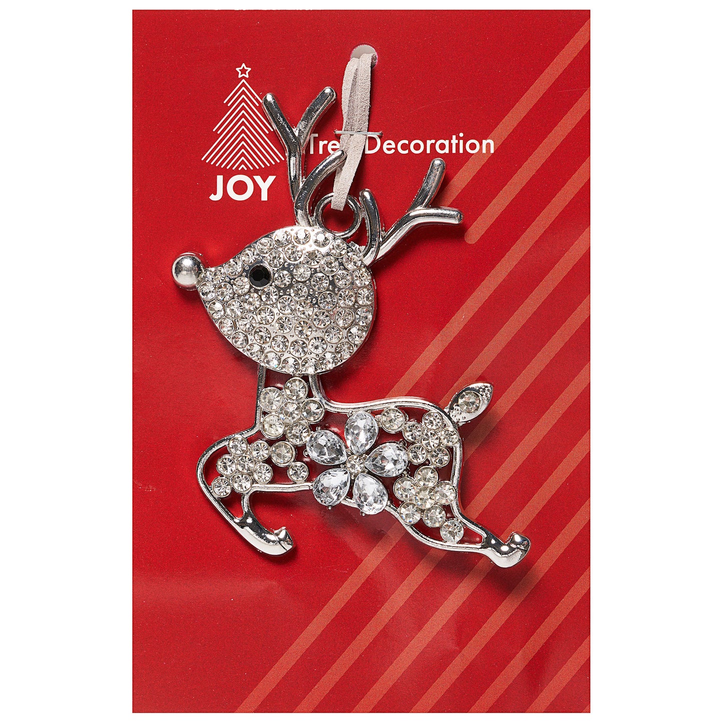 Silver Gemmed Animal Tree Decoration