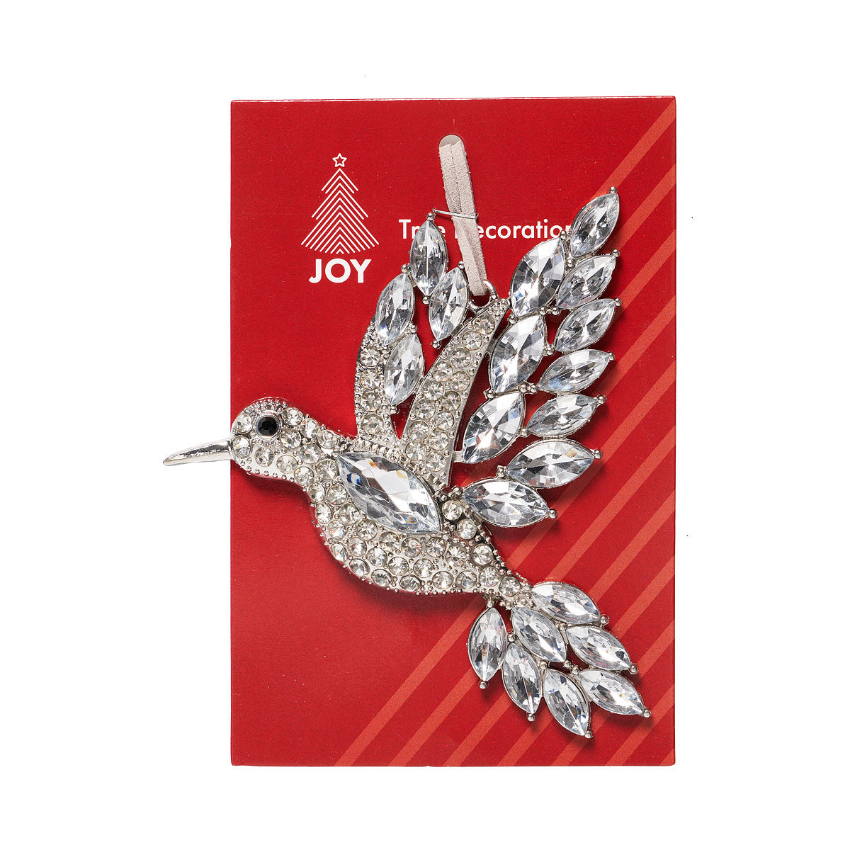 Silver Gemmed Animal Tree Decoration