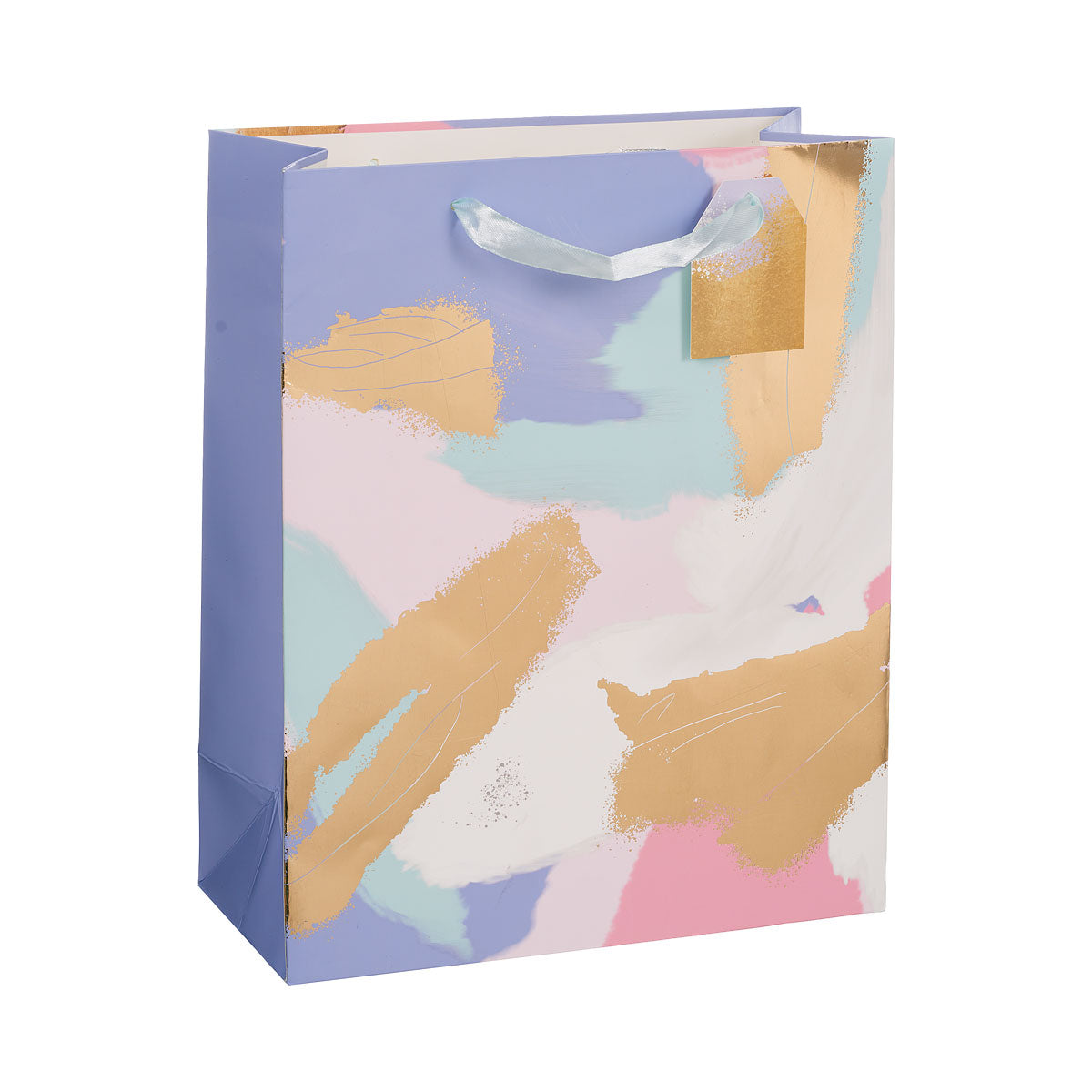 Pastel & Foil Brush Print Gift Bag Large