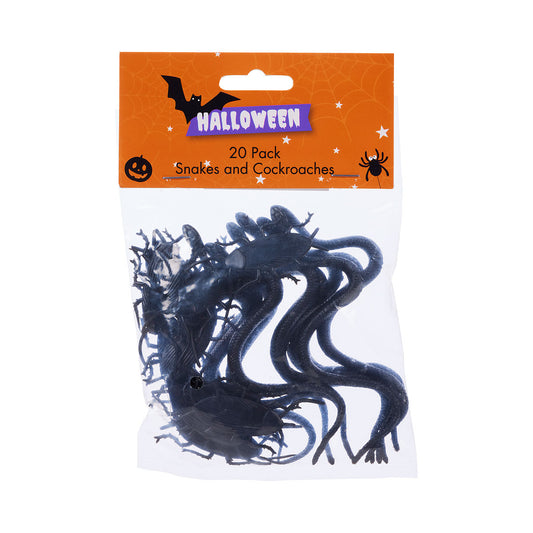 Halloween Snakes/Cockroaches 20pk