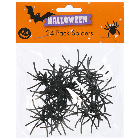 Halloween Spiders 4.5cm 24pk