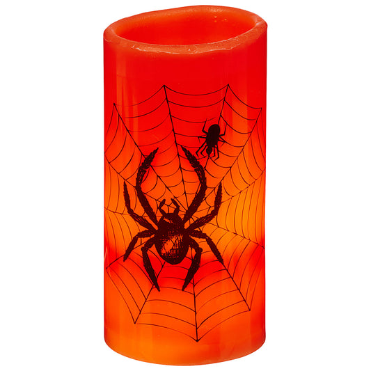 Halloween LED Printed Candle 15cm Assorted