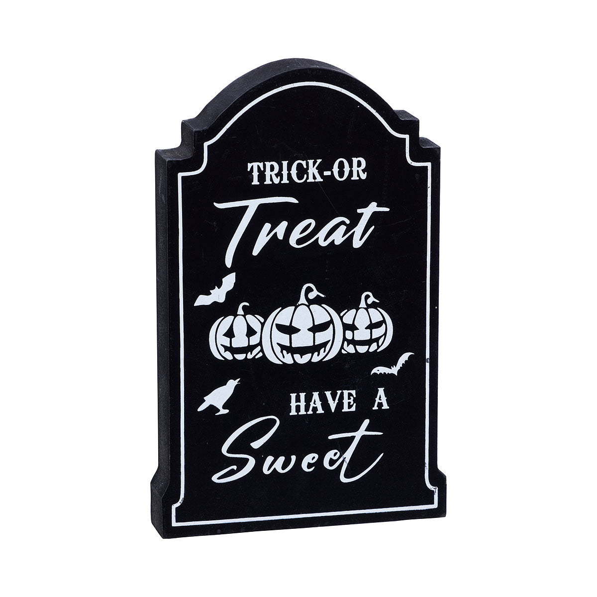 Halloween MDF Coffin Decoration 17cm Assorted