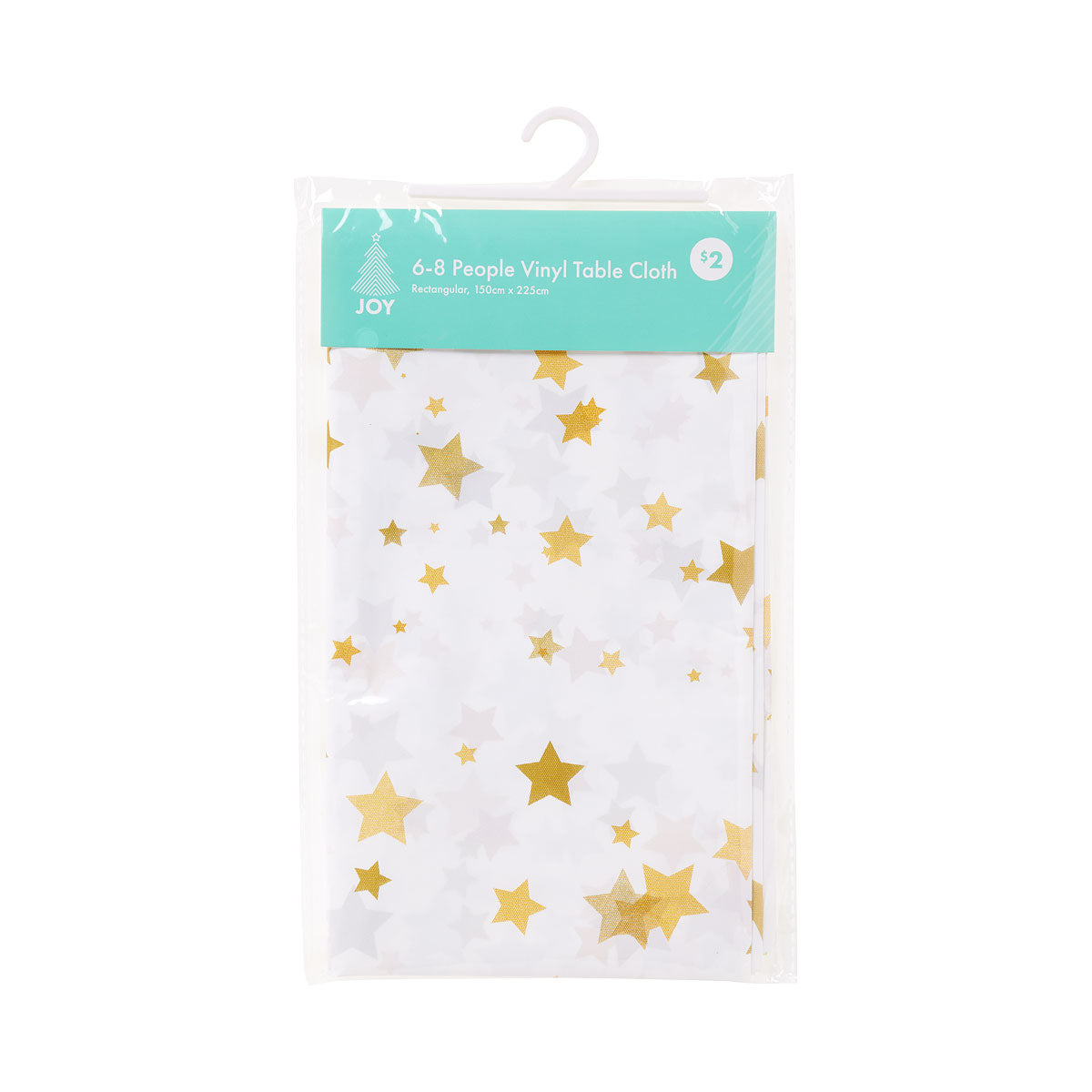 Christmas Plastic Tablecloth Stars