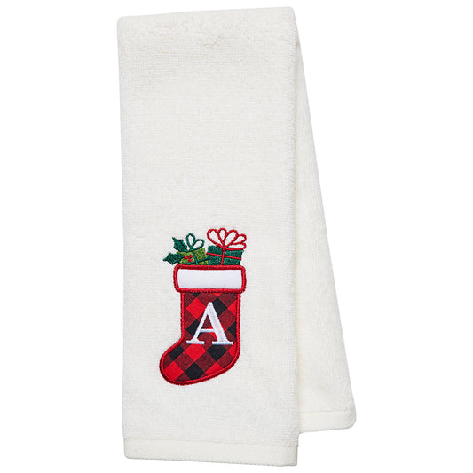 Christmas Monogram Hand Towel Assorted