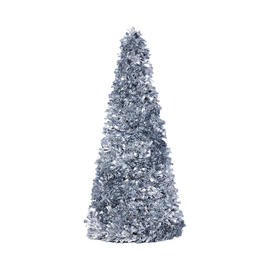 Tinsel Decoration Cone Tree Assorted