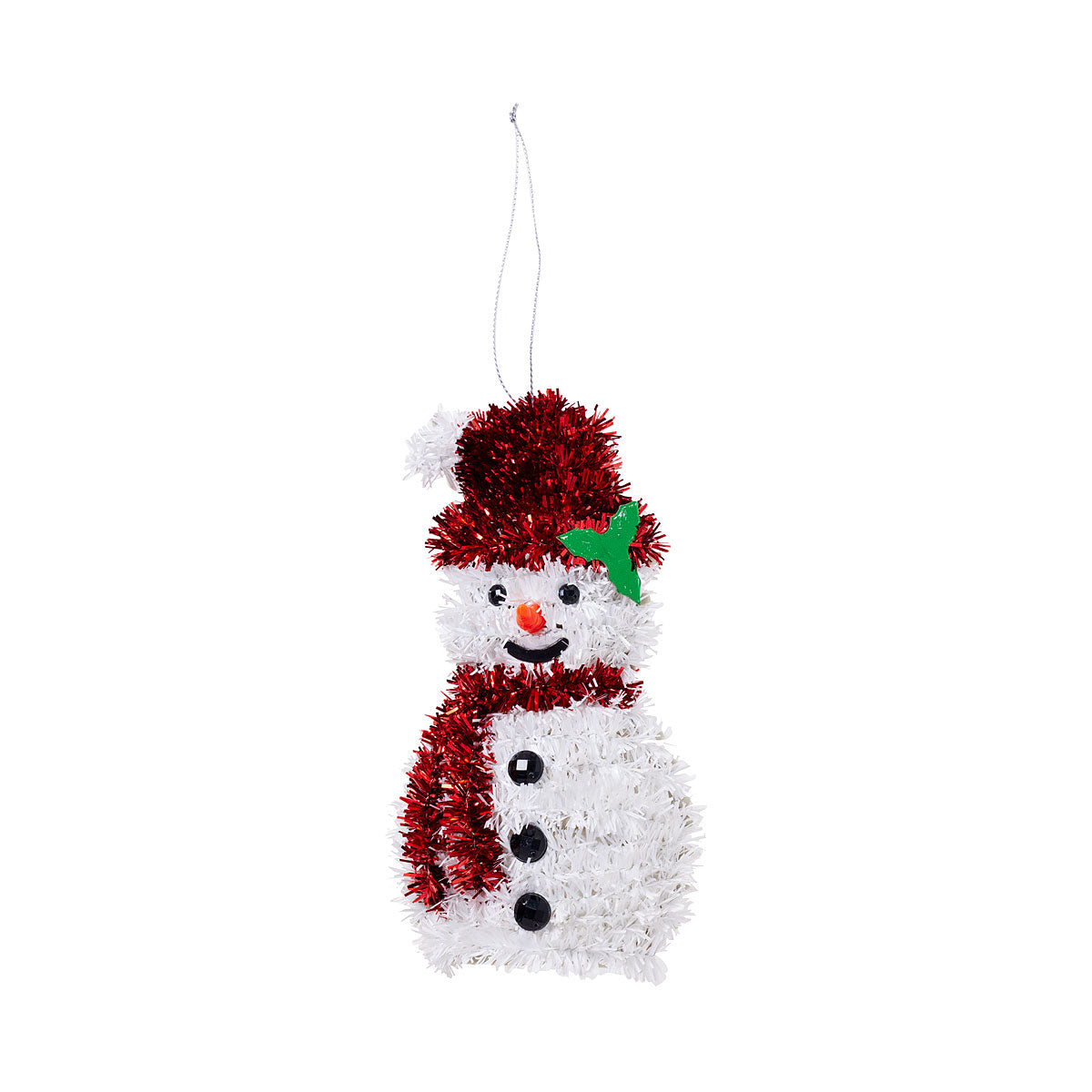 Mini Tinsel Decoration Snowman