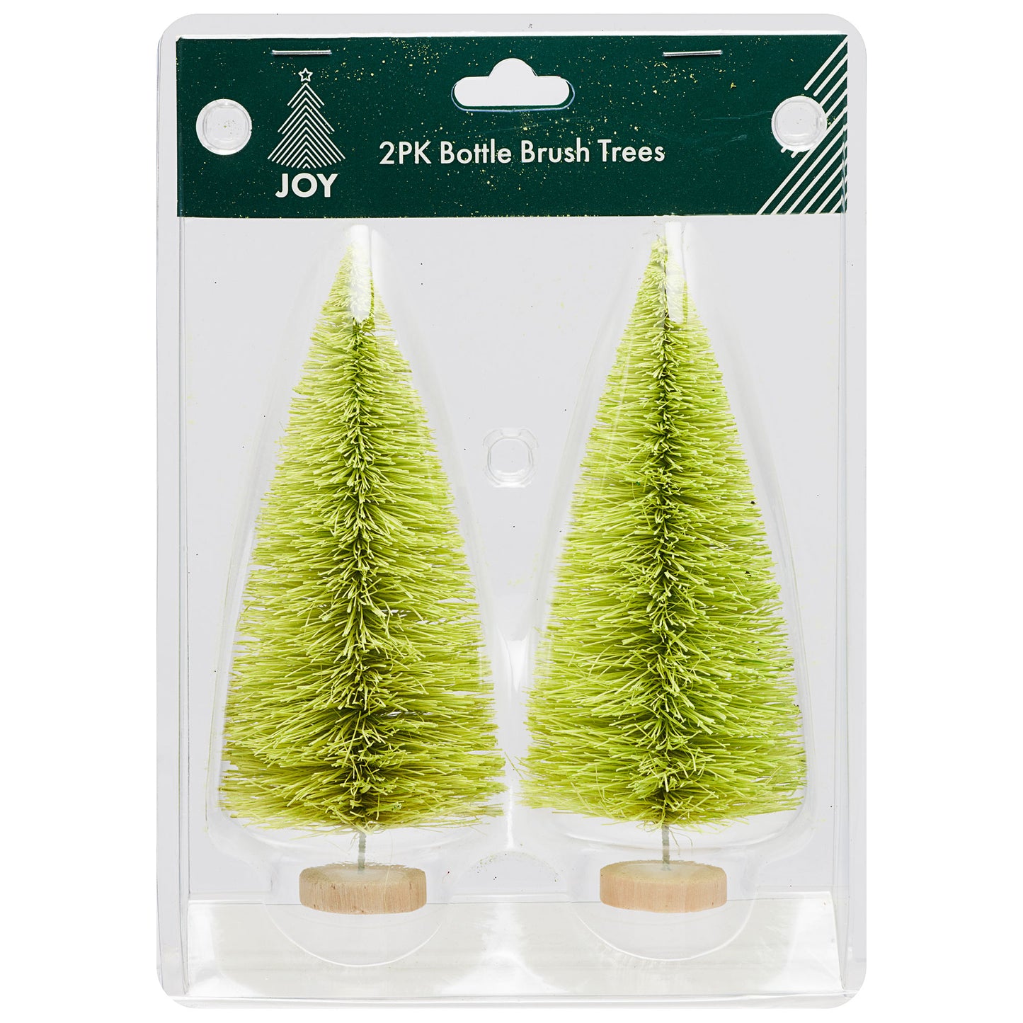 Bottle Brush Trees 2pk Assorted