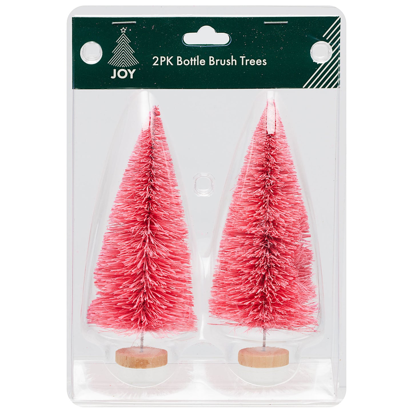 Bottle Brush Trees 2pk Assorted