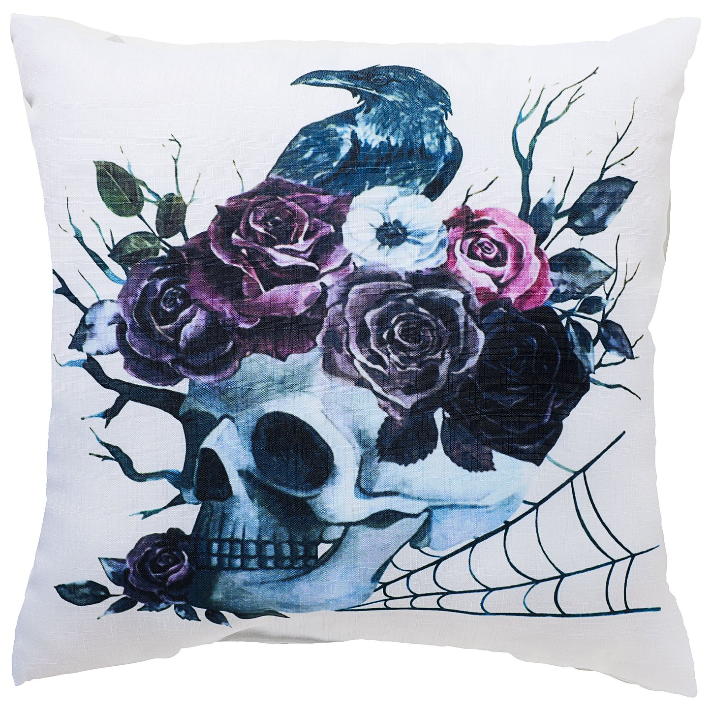 Halloween Cushion Skull & Rose/Trick Or Treat