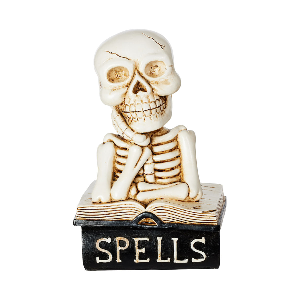 Halloween Resin Skeleton Book Ornament Assorted