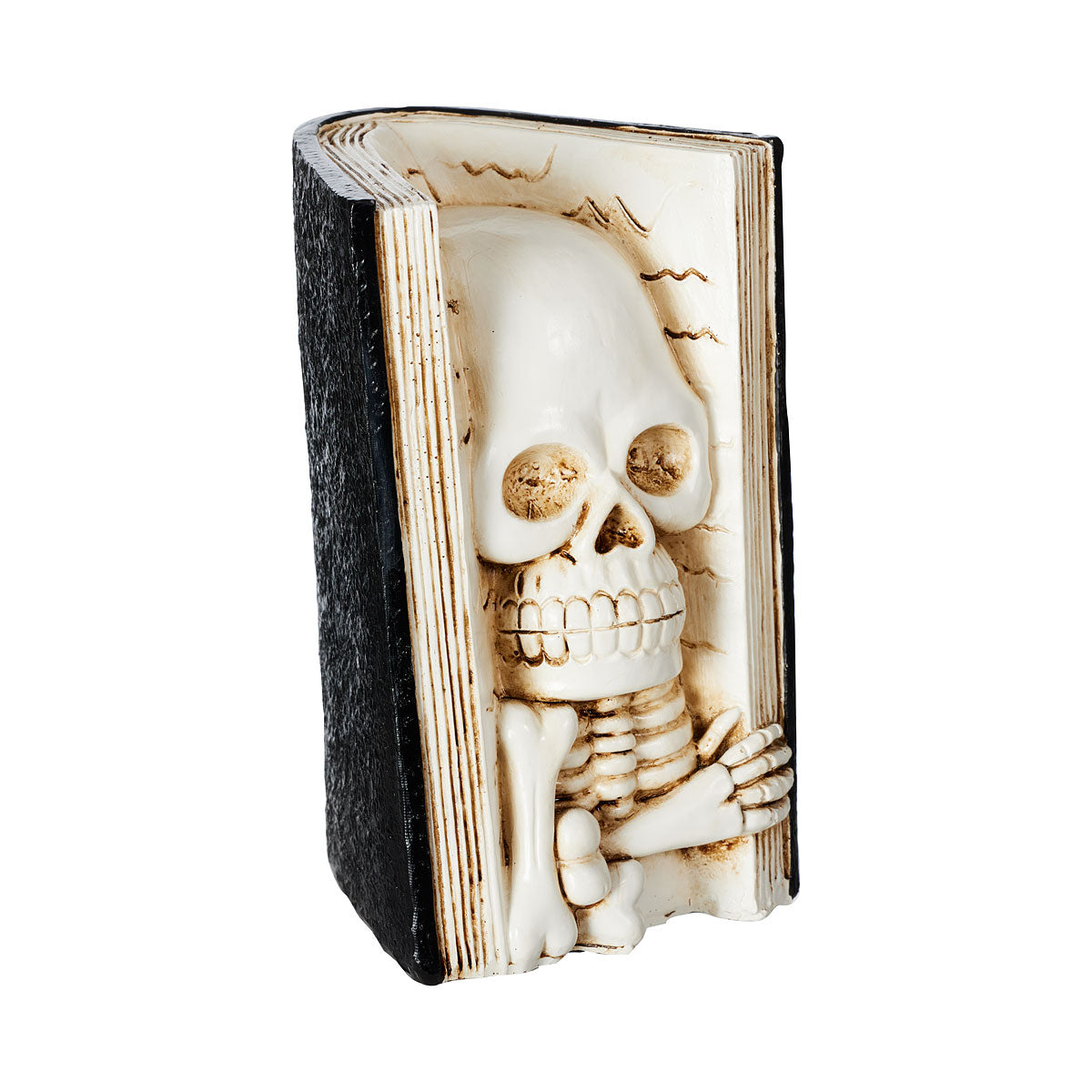 Halloween Resin Skeleton Book Ornament Assorted