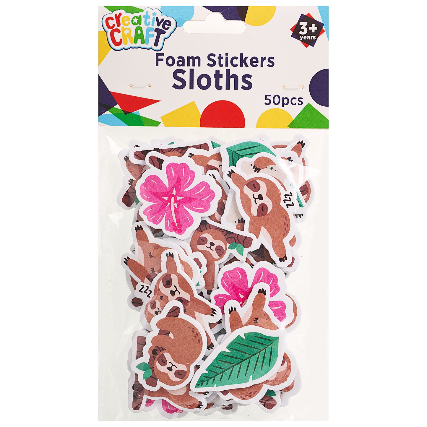 Foam Sticker Kit Sloth/Heart/Rainbow