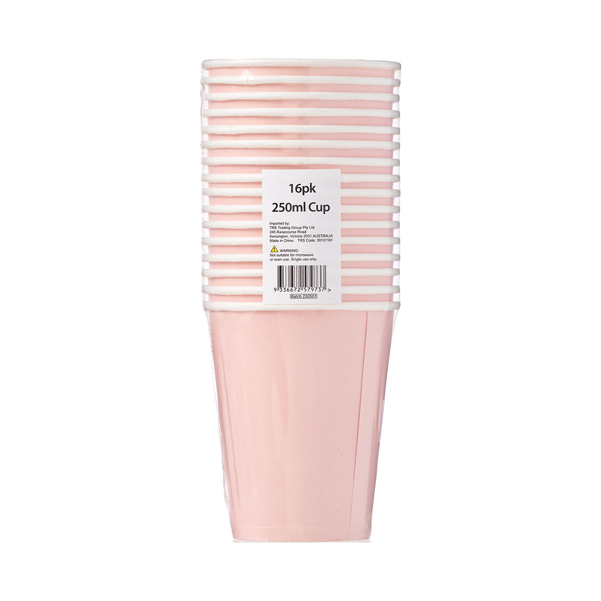 Pink Paper Cups 250mL 16pk