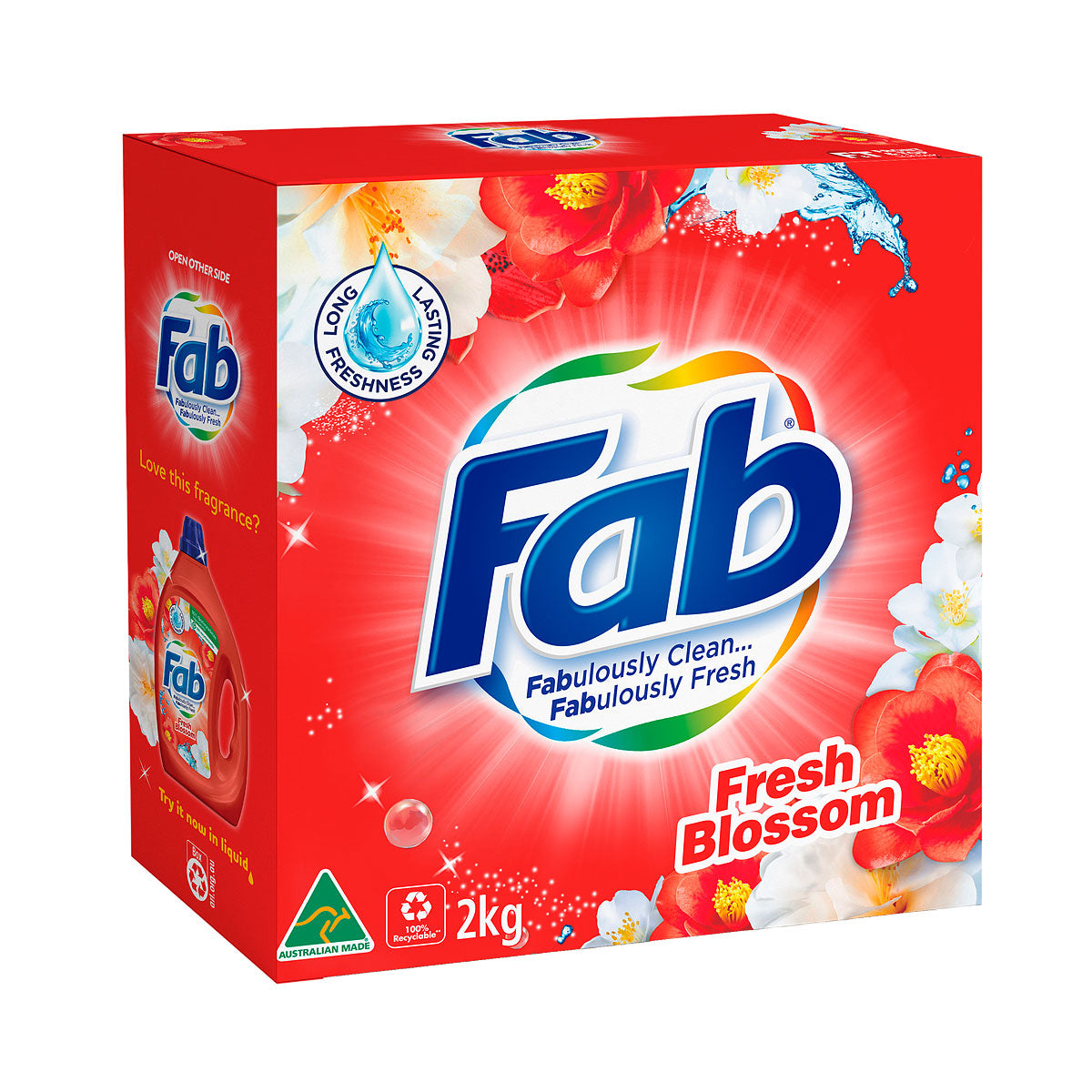 Fab Laundry Powder Fresh Blossoms 2kg The Reject Shop
