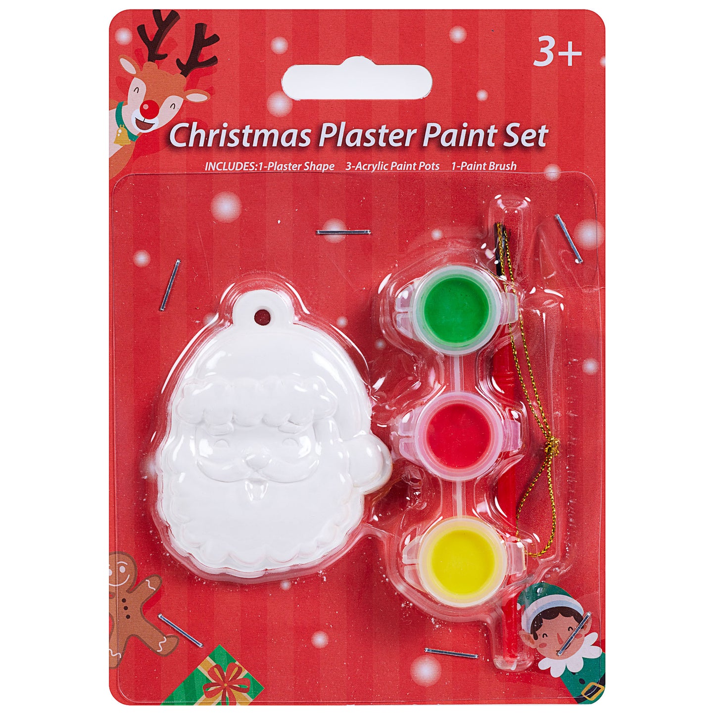 Christmas Plaster Paint Santa & Tree