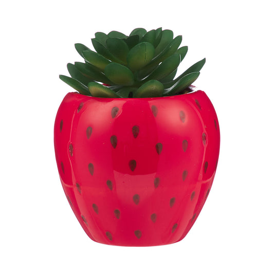 Novelty Strawberry Faux Succulent