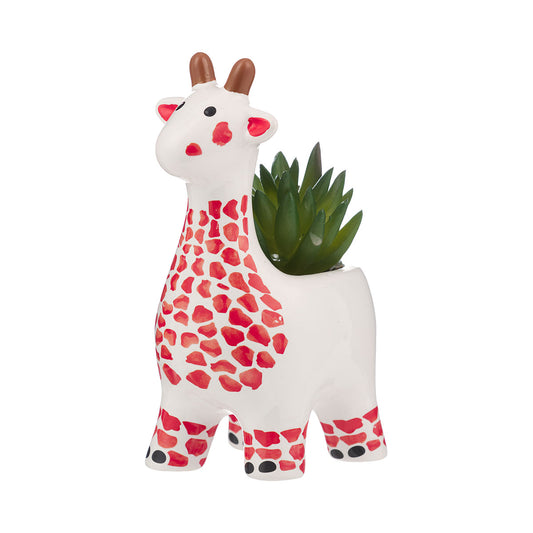 Novelty Giraffe Faux Succulent