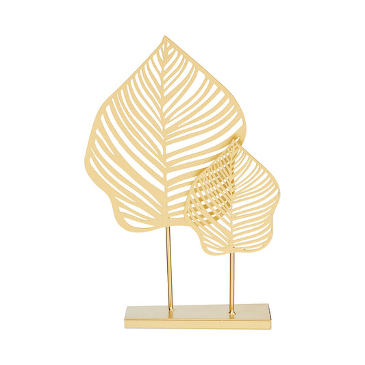 Palm Leaf Metal Tabletop Ornament