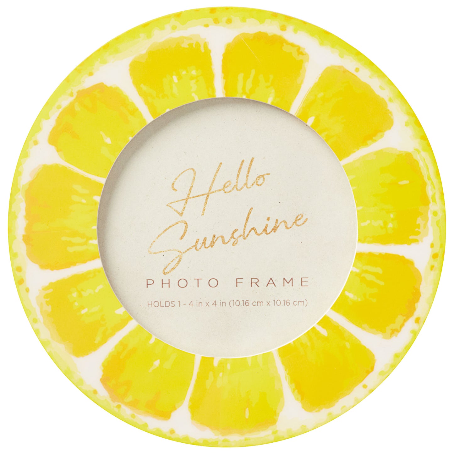 Round Watermelon/Citrus Photo Frame 4x4"