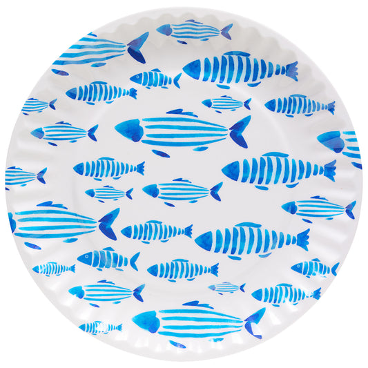 Nautical Plate Melamix 28cm Assorted