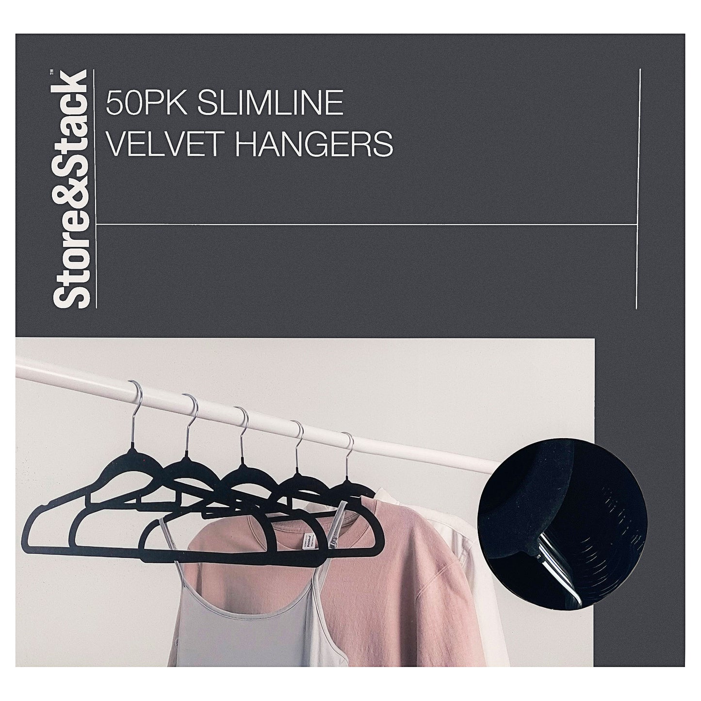 Slimline Velvet Hangers 50pk