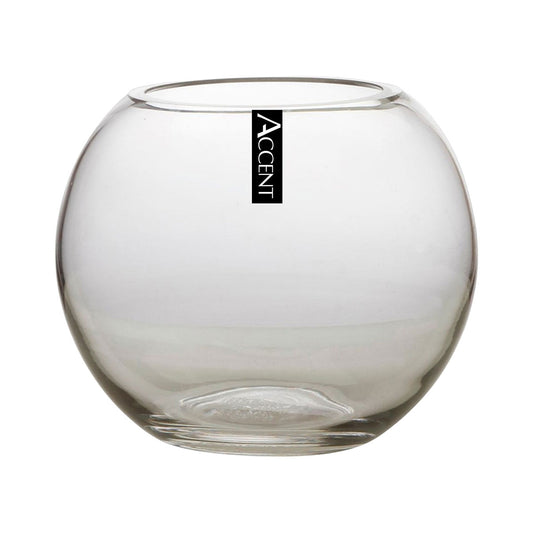 Glass Rose Bowl 12x9.5cm