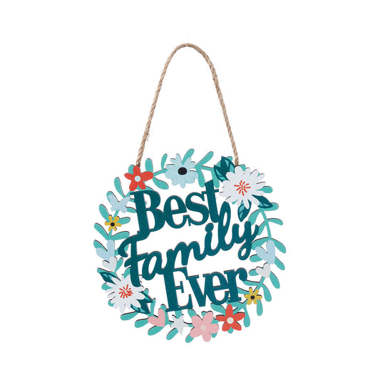 Best Family Cut Out Hanging Plaque