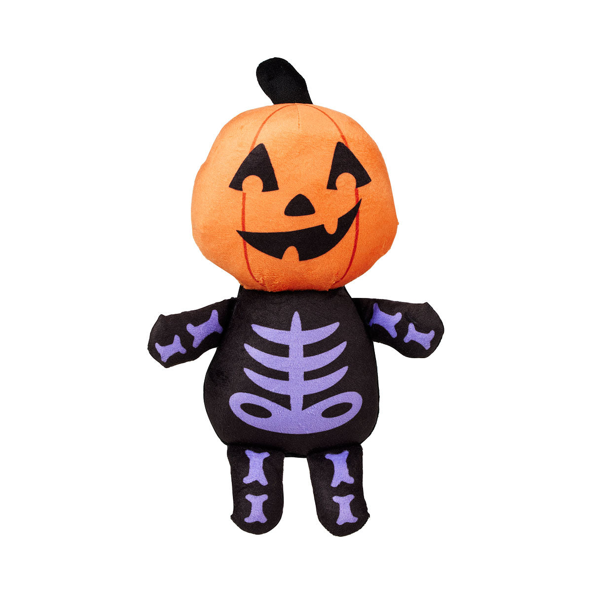 Halloween Pet Squeaky Plush Pumpkin Head Assorted