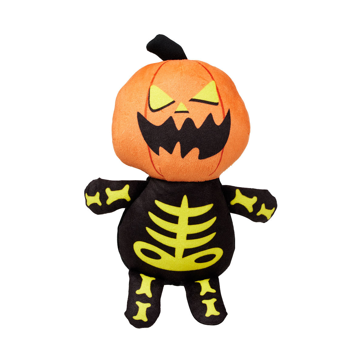 Halloween Pet Squeaky Plush Pumpkin Head Assorted