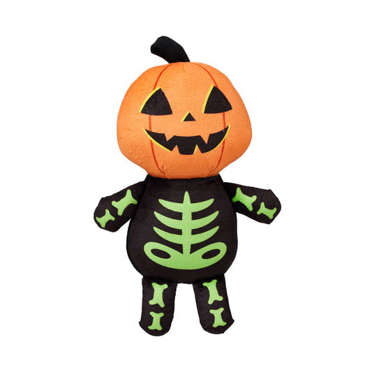 Halloween Pet Squeaky Plush Pumpkin Head Assorted