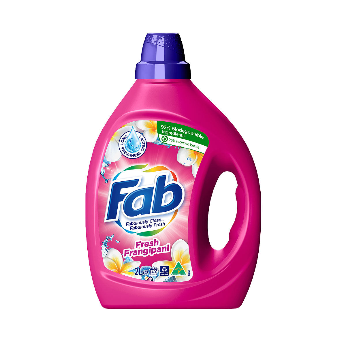 Fab Laundry Liquid Fresh Frangipani 2L The Reject Shop
